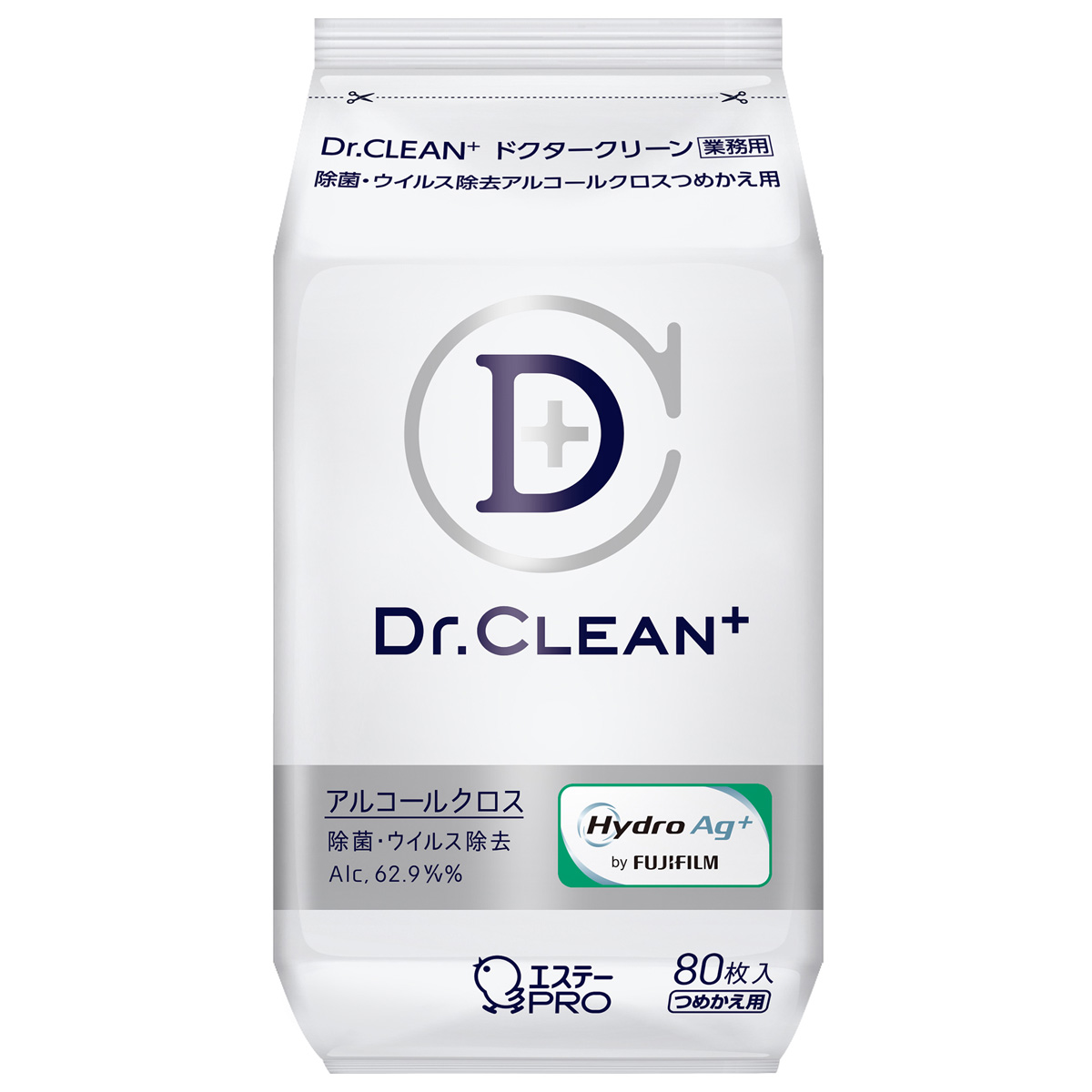 除菌剤 Dr.CLEAN＋除菌ｸﾛｽ_詰替用80枚 48個